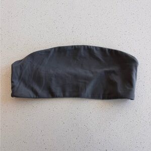 Alphalete Gray bandeau sport bra strapless